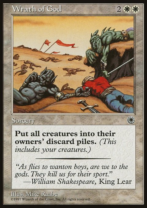 Wrath of God, Portal #39, Magic: The Gathering card