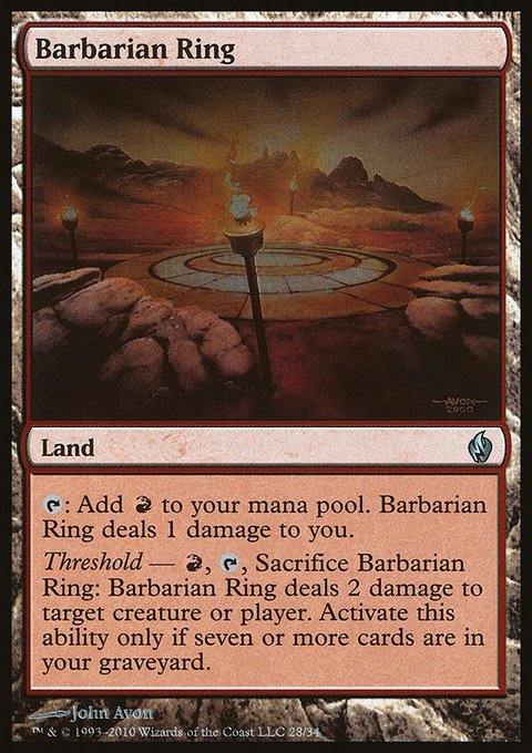 Barbarian Ring, Premium Deck Series: Fire and Lightning #28, Magic: The Gathering card