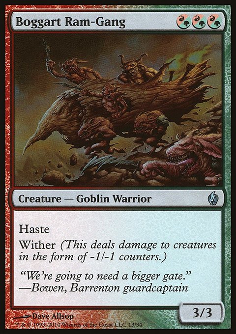 Boggart Ram-Gang, Premium Deck Series: Fire and Lightning #13, Magic: The Gathering card
