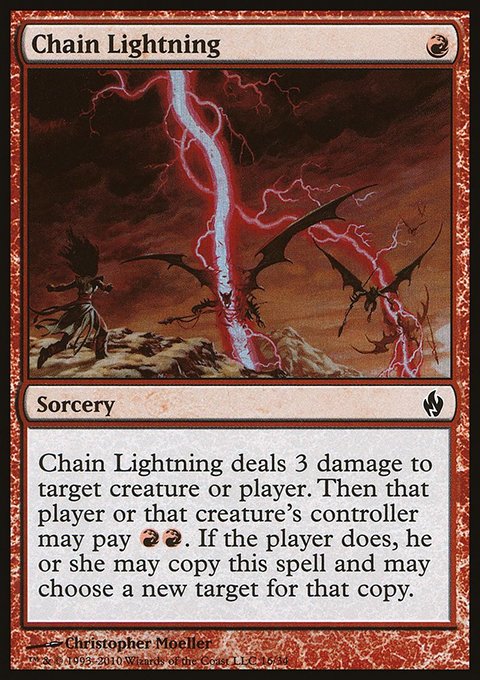 Chain Lightning, Premium Deck Series: Fire and Lightning #16, Magic: The Gathering card