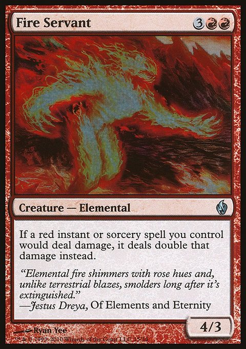 Fire Servant, Premium Deck Series: Fire and Lightning #15, Magic: The Gathering card