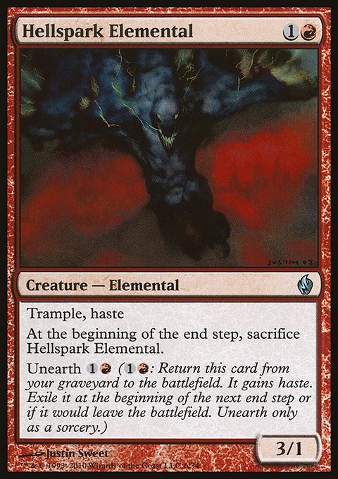Hellspark Elemental, Premium Deck Series: Fire and Lightning #6, Magic: The Gathering card