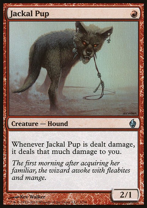 Jackal Pup, Premium Deck Series: Fire and Lightning #2, Magic: The Gathering card