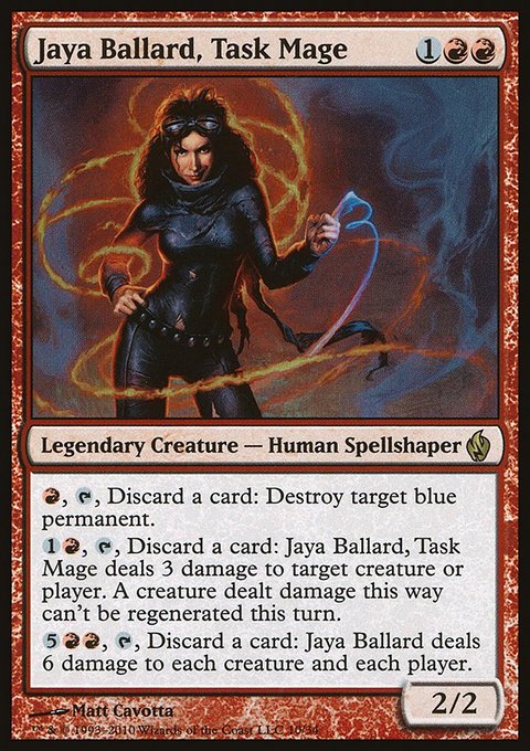 Jaya Ballard, Task Mage, Premium Deck Series: Fire and Lightning #10, Magic: The Gathering card