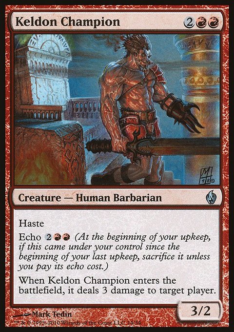 Keldon Champion, Premium Deck Series: Fire and Lightning #14, Magic: The Gathering card