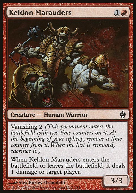 Keldon Marauders, Premium Deck Series: Fire and Lightning #7, Magic: The Gathering card