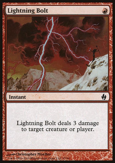 Lightning Bolt, Premium Deck Series: Fire and Lightning #17, Magic: The Gathering card