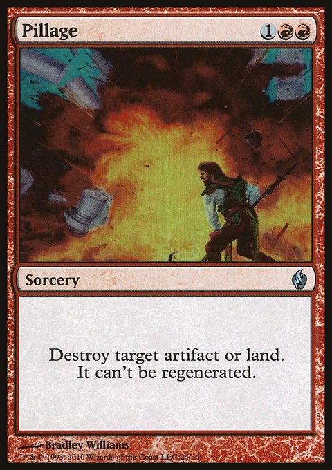 Pillage, Premium Deck Series: Fire and Lightning #24, Magic: The Gathering card