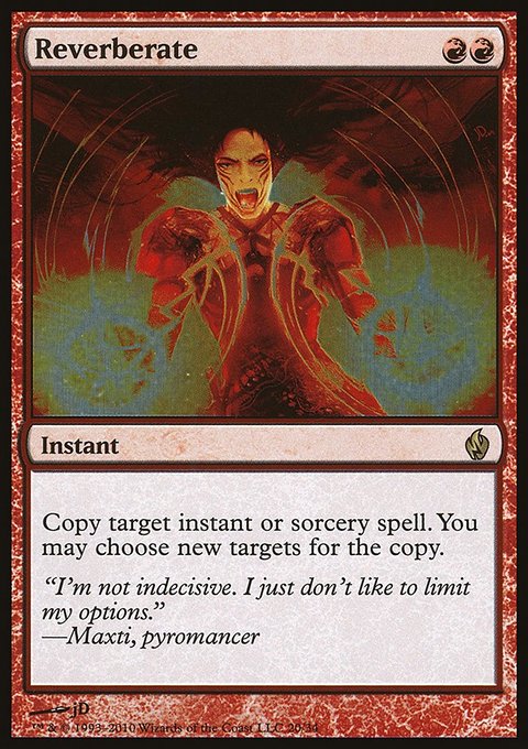 Reverberate, Premium Deck Series: Fire and Lightning #20, Magic: The Gathering card