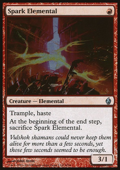Spark Elemental, Premium Deck Series: Fire and Lightning #4, Magic: The Gathering card