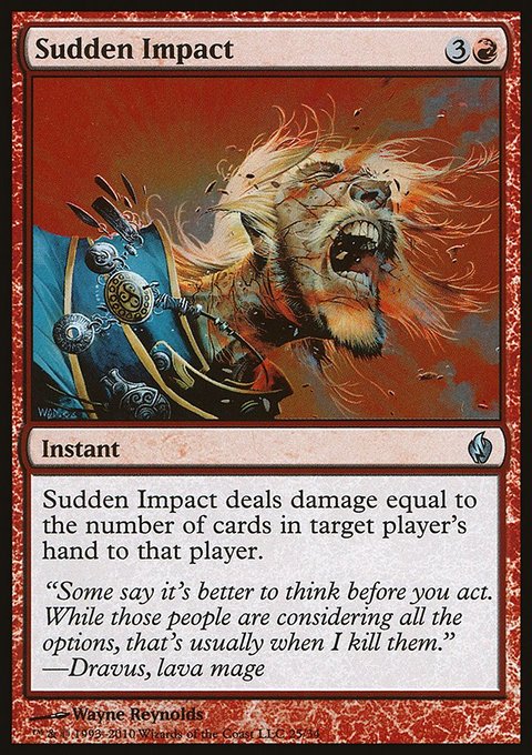 Sudden Impact, Premium Deck Series: Fire and Lightning #25, Magic: The Gathering card