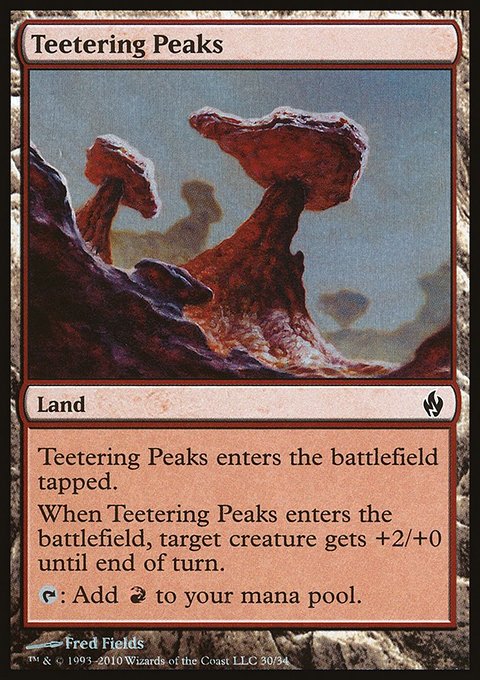 Teetering Peaks, Premium Deck Series: Fire and Lightning #30, Magic: The Gathering card