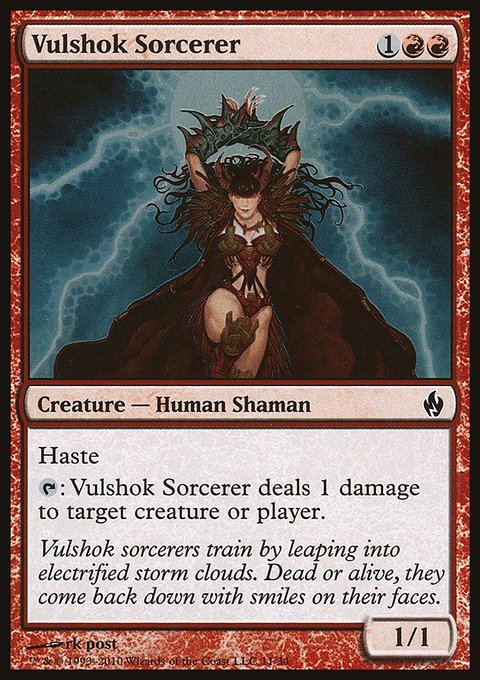 Vulshok Sorcerer, Premium Deck Series: Fire and Lightning #11, Magic: The Gathering card