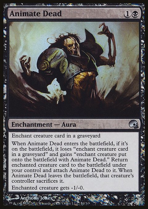Animate Dead, Premium Deck Series: Graveborn #16, Magic: The Gathering card
