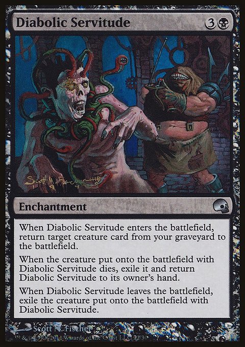 Diabolic Servitude, Premium Deck Series: Graveborn #22, Magic: The Gathering card