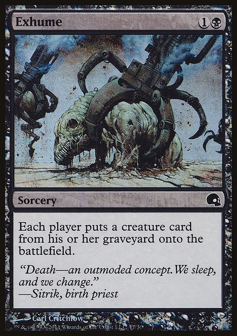 Exhume, Premium Deck Series: Graveborn #17, Magic: The Gathering card