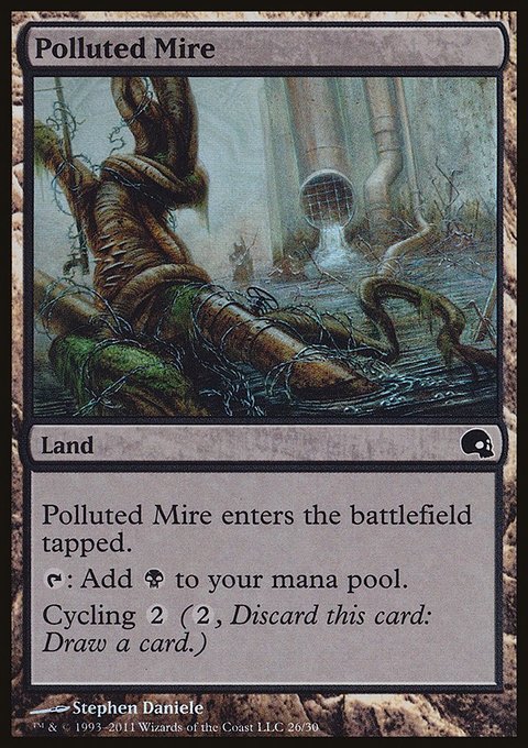 Polluted Mire, Premium Deck Series: Graveborn #26, Magic: The Gathering card