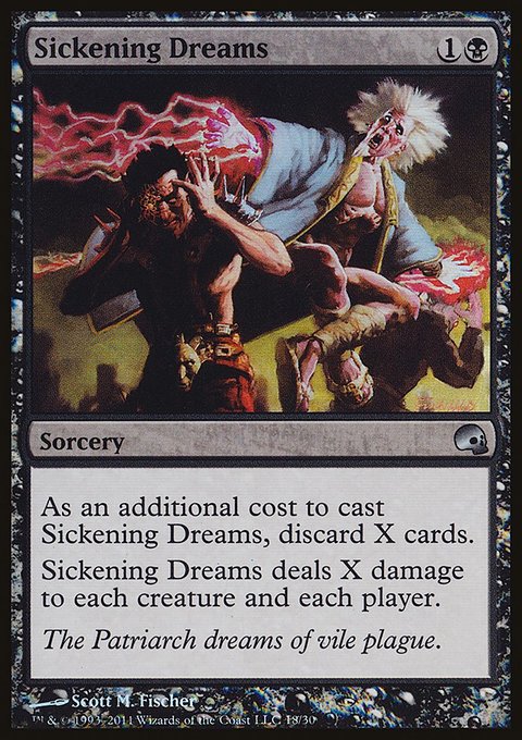 Sickening Dreams, Premium Deck Series: Graveborn #18, Magic: The Gathering card