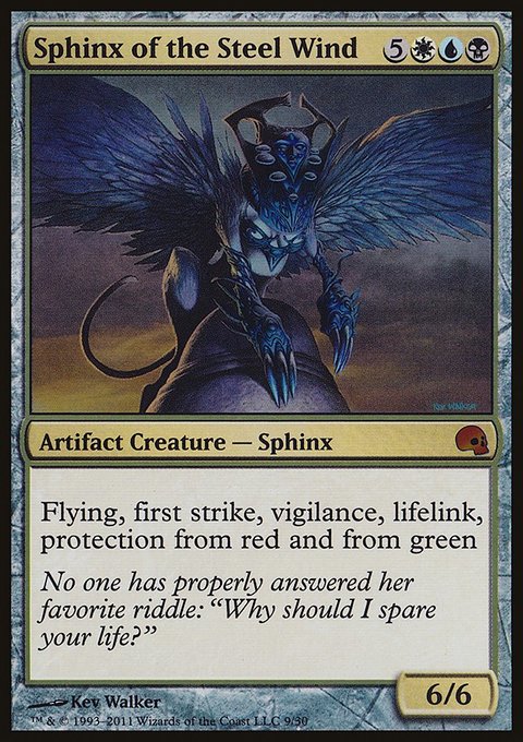 Sphinx of the Steel Wind, Premium Deck Series: Graveborn #9, Magic: The Gathering card