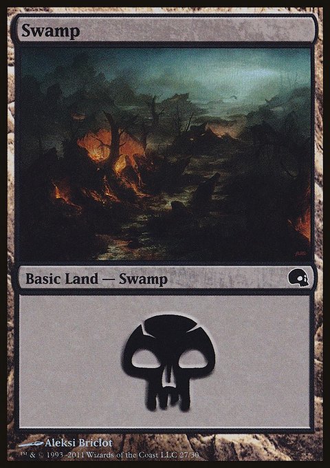 Swamp, Premium Deck Series: Graveborn #27, Magic: The Gathering card