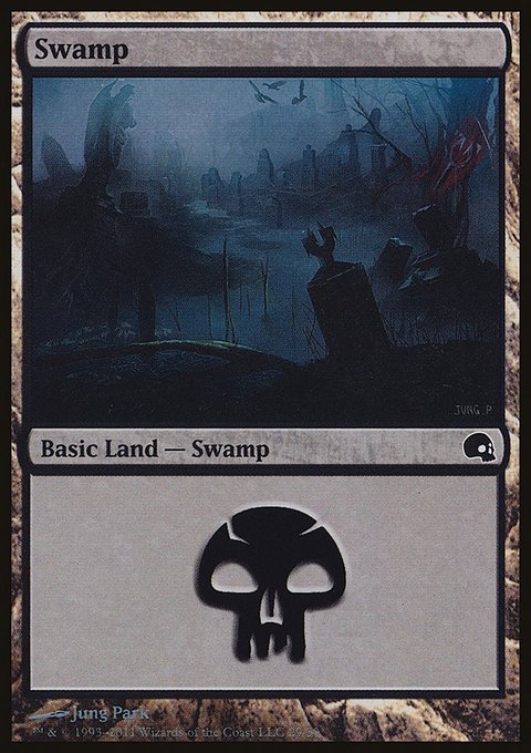 Swamp, Premium Deck Series: Graveborn #29, Magic: The Gathering card