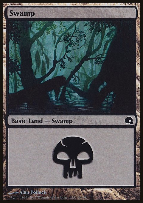 Swamp, Premium Deck Series: Graveborn #30, Magic: The Gathering card