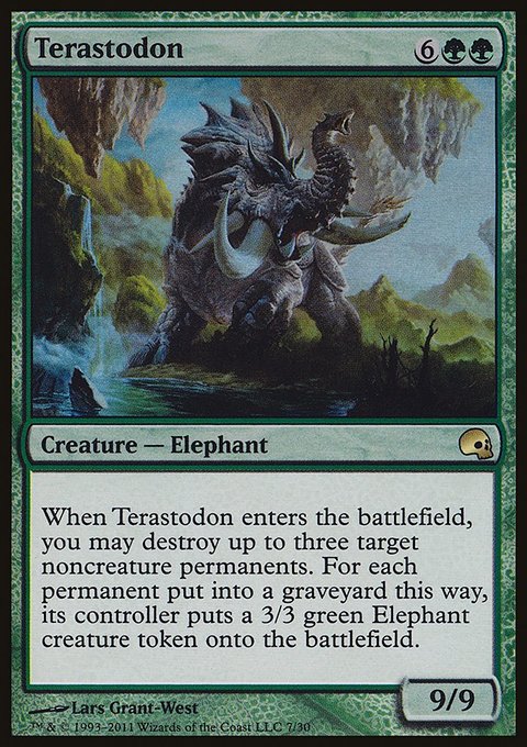 Terastodon, Premium Deck Series: Graveborn #7, Magic: The Gathering card