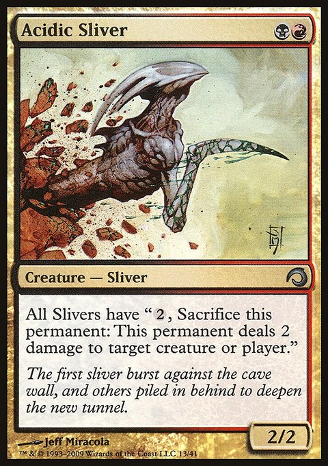 Acidic Sliver, Premium Deck Series: Slivers #13, Magic: The Gathering card