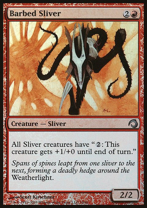 Barbed Sliver, Premium Deck Series: Slivers #18, Magic: The Gathering card