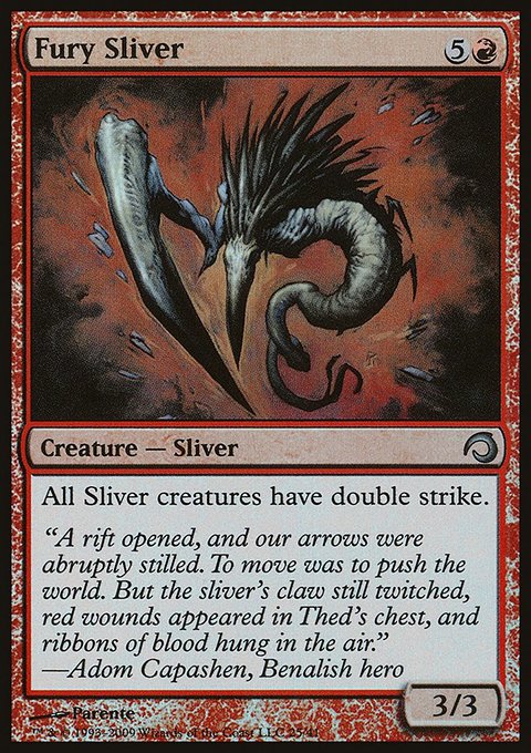 Fury Sliver, Premium Deck Series: Slivers #25, Magic: The Gathering card