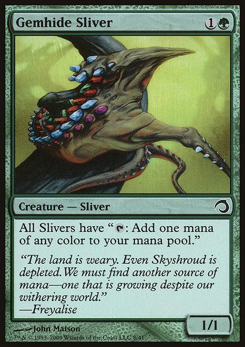 Gemhide Sliver, Premium Deck Series: Slivers #8, Magic: The Gathering card