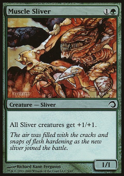 Muscle Sliver, Premium Deck Series: Slivers #9, Magic: The Gathering card