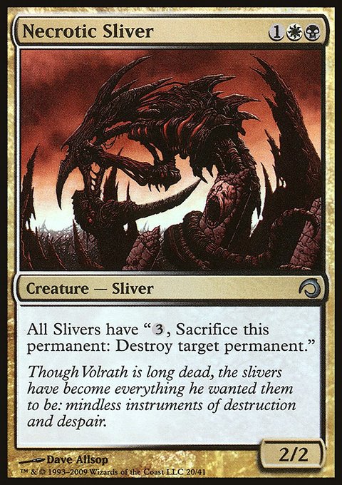 Necrotic Sliver, Premium Deck Series: Slivers #20, Magic: The Gathering card