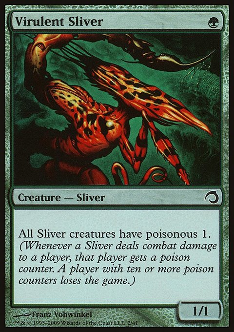 Virulent Sliver, Premium Deck Series: Slivers #2, Magic: The Gathering card