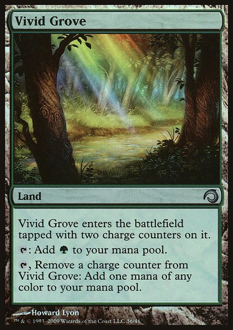 Vivid Grove, Premium Deck Series: Slivers #36, Magic: The Gathering card