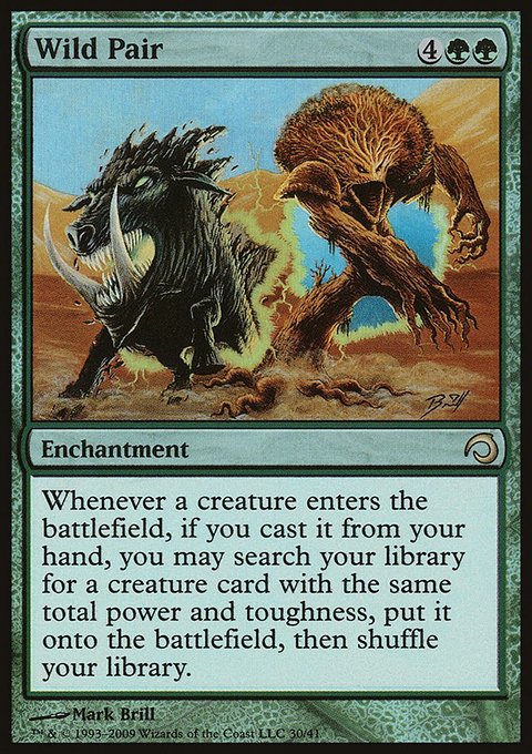 Wild Pair, Premium Deck Series: Slivers #30, Magic: The Gathering card