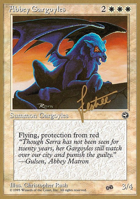 Abbey Gargoyles, Pro Tour Collector Set #bl1sb, Magic: The Gathering card