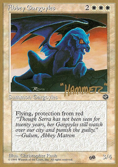 Abbey Gargoyles, Pro Tour Collector Set #shr1sb, Magic: The Gathering card
