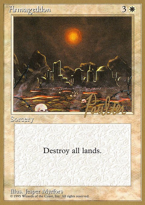 Armageddon, Pro Tour Collector Set #pp5, Magic: The Gathering card