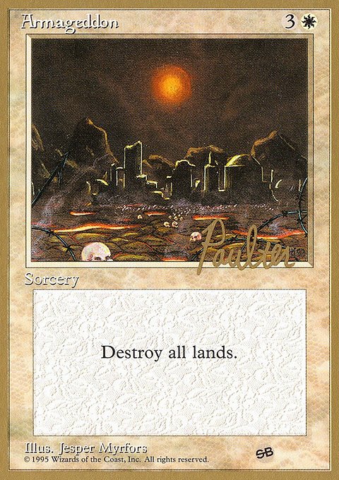 Armageddon, Pro Tour Collector Set #pp5sb, Magic: The Gathering card