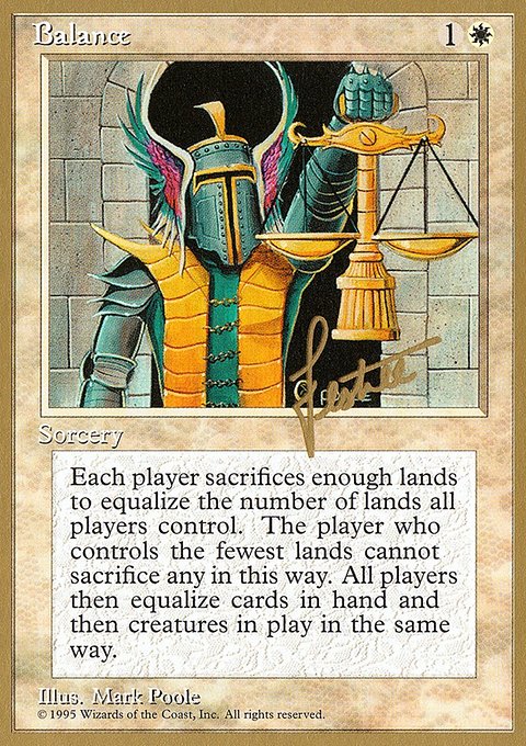 Balance, Pro Tour Collector Set #bl6, Magic: The Gathering card