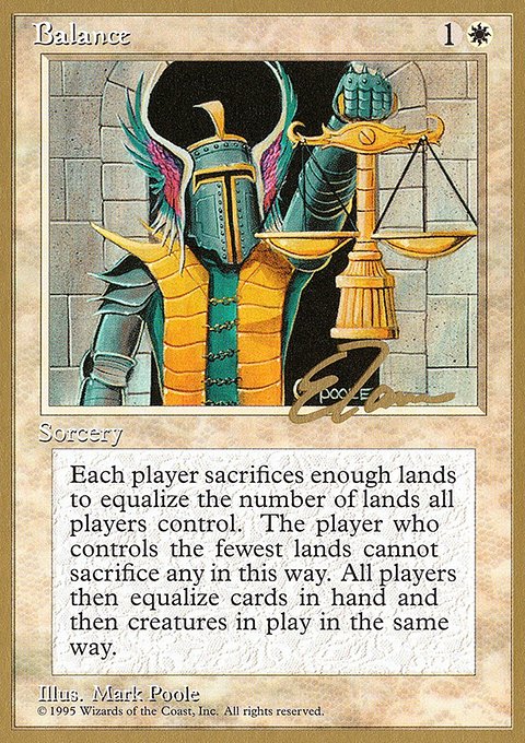 Balance, Pro Tour Collector Set #et6, Magic: The Gathering card