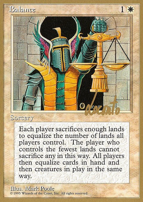 Balance, Pro Tour Collector Set #ml6, Magic: The Gathering card
