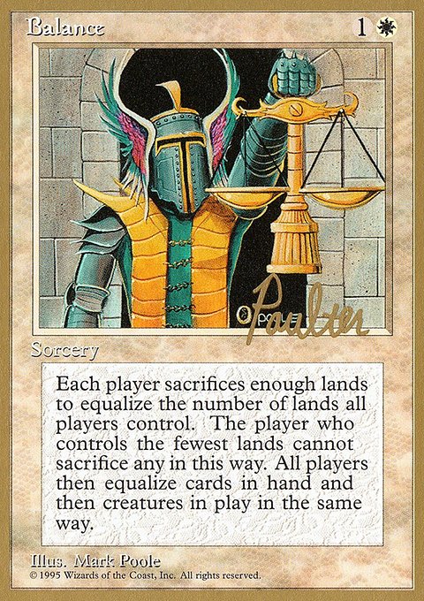 Balance, Pro Tour Collector Set #pp6, Magic: The Gathering card
