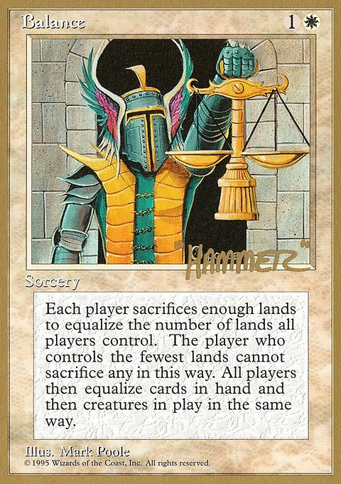 Balance, Pro Tour Collector Set #shr6, Magic: The Gathering card