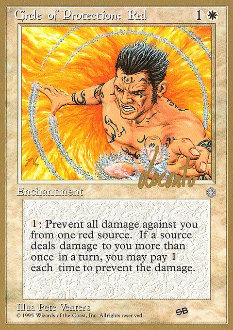 Circle of Protection: Red, Pro Tour Collector Set #ml15sb, Magic: The Gathering card