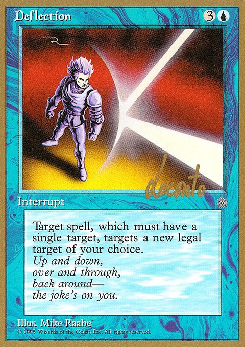 Deflection, Pro Tour Collector Set #ml81, Magic: The Gathering card