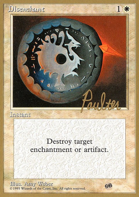 Disenchant, Pro Tour Collector Set #pp22sb, Magic: The Gathering card