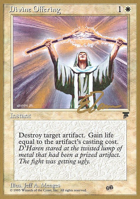 Divine Offering, Pro Tour Collector Set #et6sb, Magic: The Gathering card