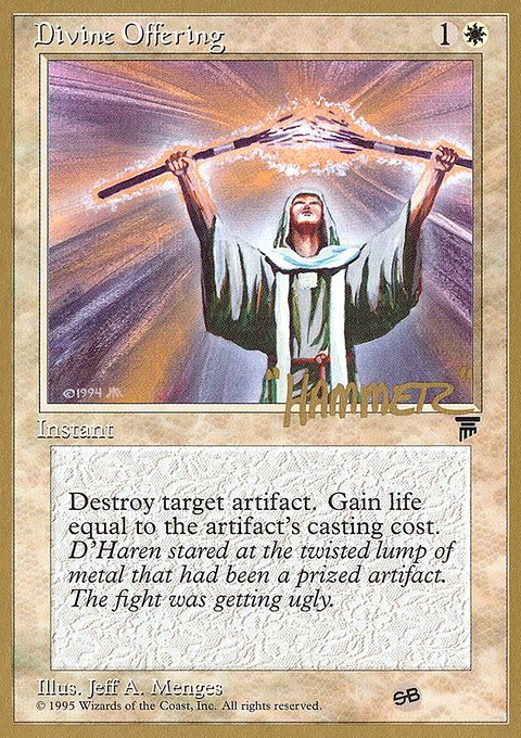 Divine Offering, Pro Tour Collector Set #shr6sb, Magic: The Gathering card